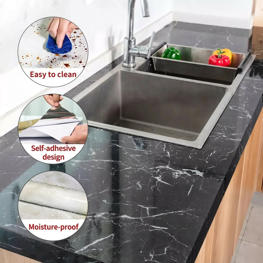 Premium Black Marble Sheet