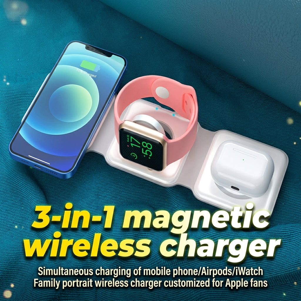 3-in-1 Fast Wireless Charger